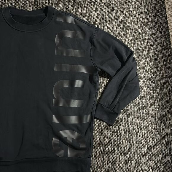 Lululemon Perfectly Oversized Crew *Logo RARE SPELLOUT - Picture 2 of 5